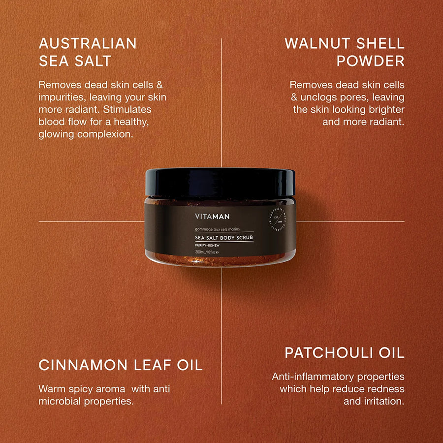 VITAMAN Sea Salt Body Scrub 300g