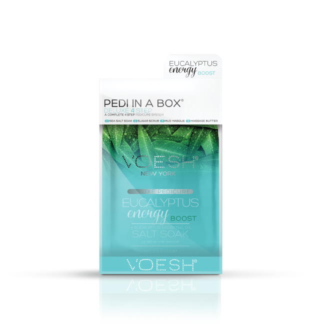 VOESH Pedi in a Box 4 étapes - Eucalyptus Energy Boost