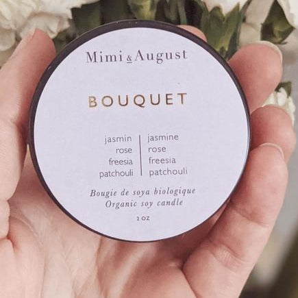 Bouquet Mimi &amp; August - Mini Bougie 2oz