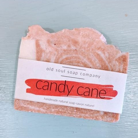 Old Soul Soap Company Candy Cane Bar