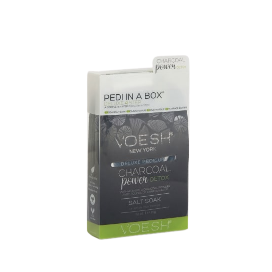VOESH Pedi in a Box 4-step - Charcoal Power Detox